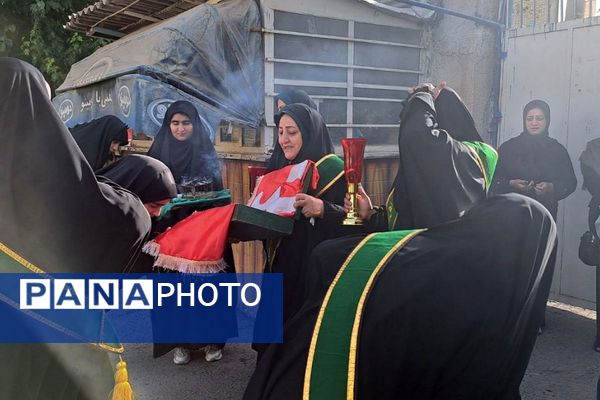 مدراس شهرستان قدس میزبان پرچم حرم امام حسین (ع) و شهید گمنام 