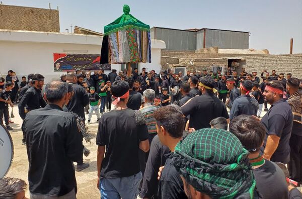 عزاداری در روستای مومن آباد قم