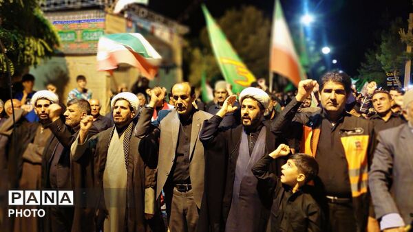مارگون در شب چهارم محرم غرق در ماتم و عشق حسینی شد