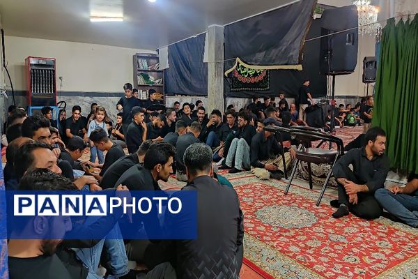 مراسم عزاداری شب تاسوعای حسینی در مسجد جامع شهر بار