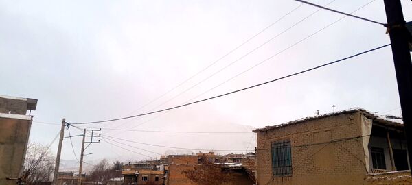  دومین برف پاییزی در شهر بار 