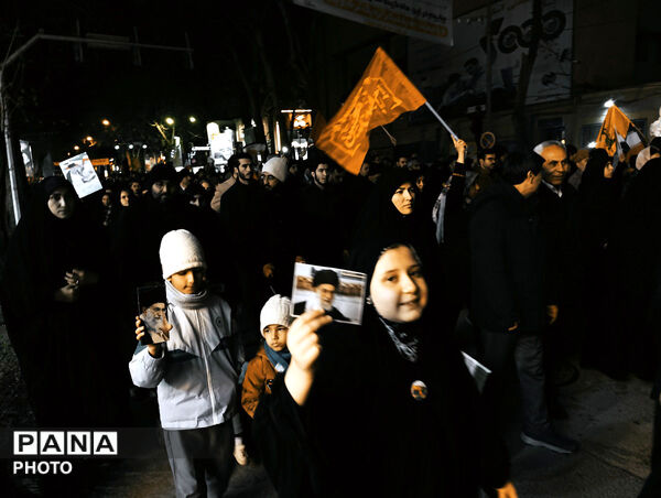 حضور ملت غیور بجنورد در شهرستان بجنورد  پی شهادت رهبر انقلاب 
