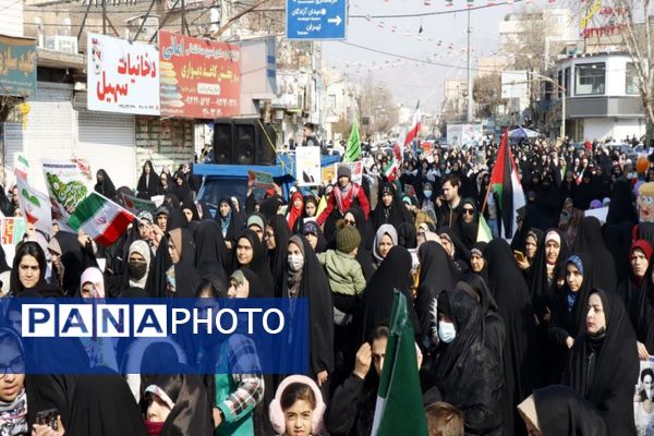 راهپیمایی ۲۲ بهمن در شهرستان پاکدشت 