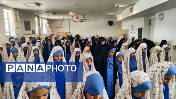 زیارت عاشورا به یاد سید مقاومت در دبستان وکیلی