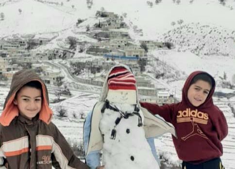 میانکوه در تسخیر برف 