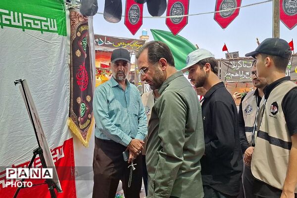 بازدید قائم مقام معاون وزیر سازمان دانش‌آموزی از فعالیت های موکب عشاق‌الحسین(ع)