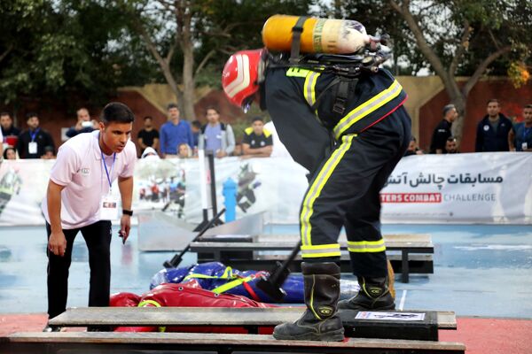 مسابقات عملیاتی ورزشی آتش‌نشانان در مشهد