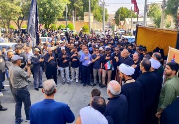 برگزاری مراسم راهپیمایی جاماندگان اربعین در سنندج