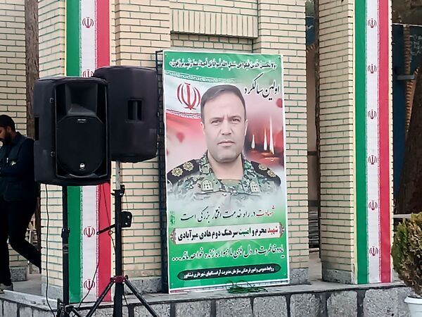 اولین سالگرد شهید محرم هادی میرآبادی بر سر مزارش برگزار شد  