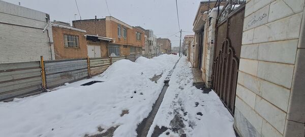 شهر نیشابور سفید پوش شد 