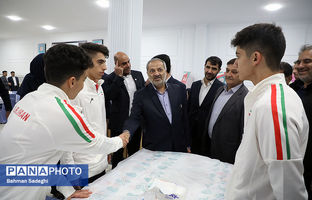 مراسم بدرقه کاروان ورزش دانش‌آموزی ایران به المپیاد جهانی با حضور وزیر آموزش و پرورش