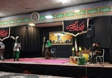 مراسم شب هشتم محرم هیئت فرهنگیان 