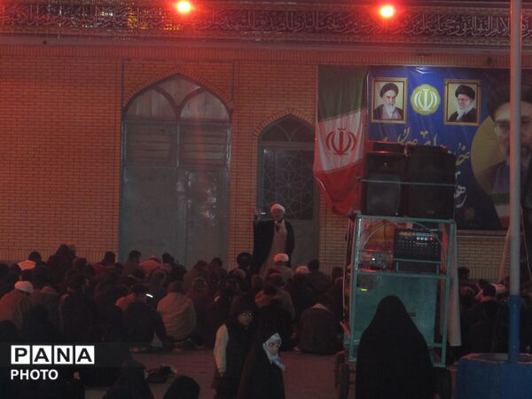نماز پر فضیلت استغاثه امام زمان (عج) در شهر کیان 