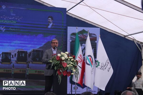 آیین کلنگ‌زنی آزادراه «حرم تا حرم» در زبرخان