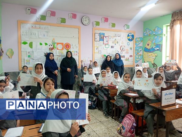 صبحانه سلامت با تم پرچم در دبستان نرجس 