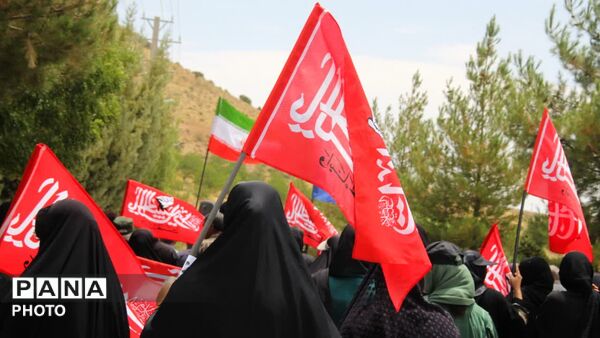 پیاده روی جاماندگان اربعین حسینی در شهرستان مارگون 