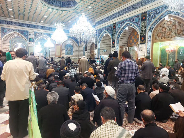 مراسم احیاء سومین شب قدر در حرم حضرت معصومه(س)