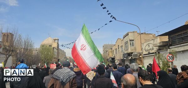از دل کویر تا قدس، فریاد آزادی طنین‌انداز شد