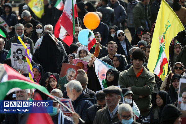 سخنرانی رئیس جمهوری در راهپیمایی ۲۲ بهمن ۱۴۰۳
