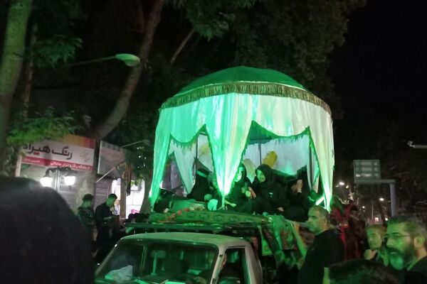 حرکت نمادین کاروان اسرای کربلا در دماوند