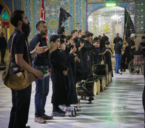 اقامه عزای هیات جواد الائمه (ع) در حرم مطهر حضرت محمد هلال بن علی بن ابیطالب (ع)