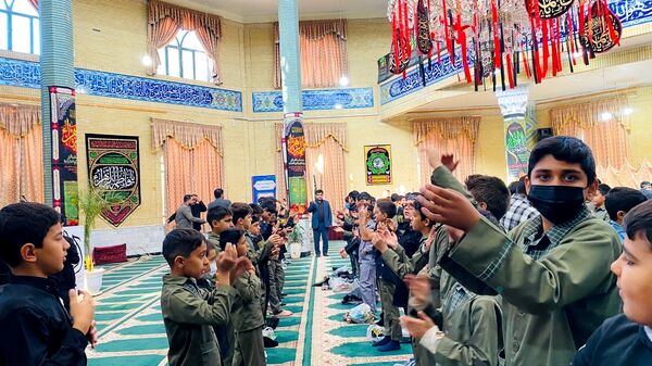نوگلان حسینی باخرز در سوگ شهادت حضرت فاطمه(س) به عزاداری پرداختند