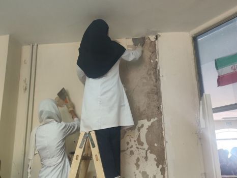 هنرستانی که با دستان استاد و شاگردان بوی مهر گرفت