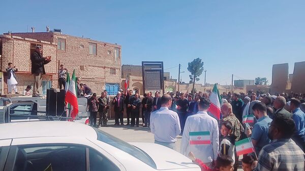 حضور مردم روستای براباد در راهپیمایی روز جهانی قدس