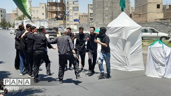 مراسم باشکوه عاشورای حسینی در مسجد امام جعفر صادق(ع)