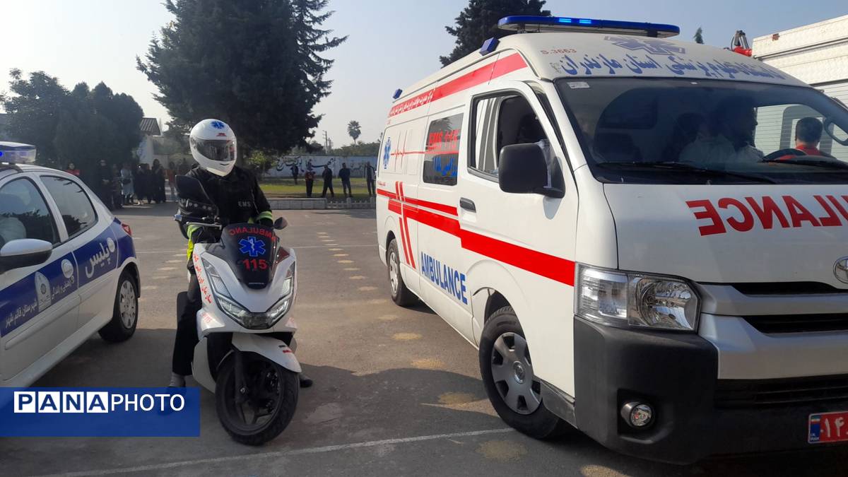 مانور سراسری زلزله در دبستان یکتا شهرستان قائمشهر