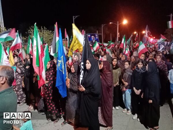 مردم فین هرمزگان با آرمان‌های انقلاب اسلامی