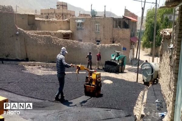 آسفالت کوچه‌های فرعی خیابان‌های شهر بار