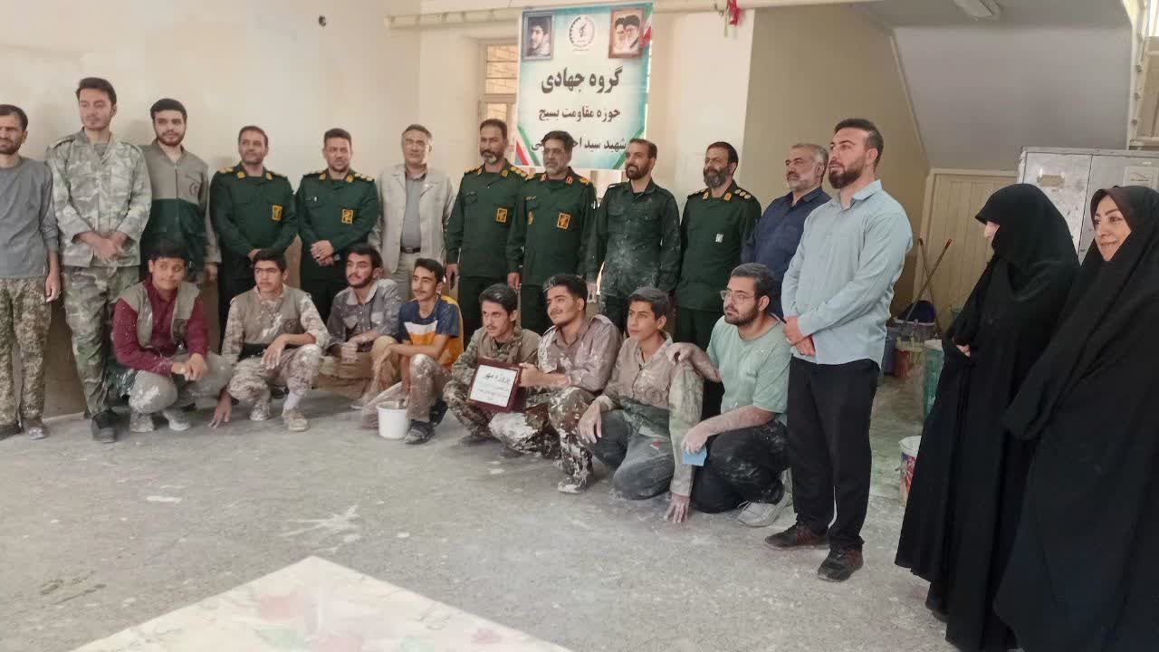بازدید از پروسه نقاشی مدرسه توللی امجد و طیبه 