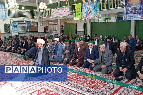 اقامه نماز عبادی،سیاسی جمعه همزمان با ایام دهه فجر در شهر بار نیشابور