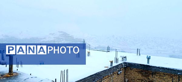 بارش برف در میانکوه 