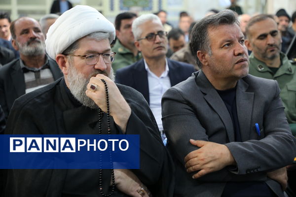 آیین تکریم و معارفه فرمانده ناحیه مقاومت بسیج در شهرستان بن 