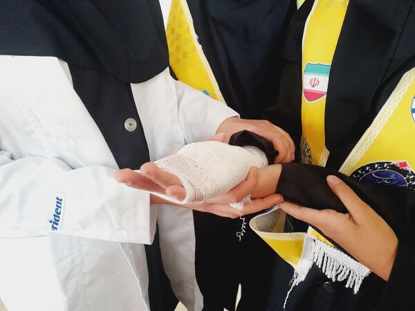 مانور زلزله در دبیرستان علی افشارنژاد ناحیه ۶ مشهد
