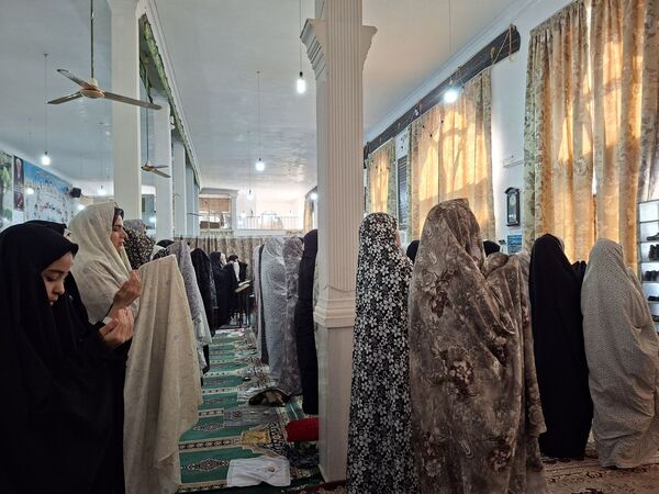 مراسم اعتکاف دانش آموزی آموزشگاه مریم سنگان شهرستان رشتخوار