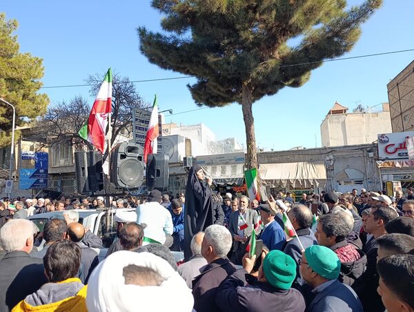راهپیمایی در محکومیت تروریست های مسلح در تربت حیدریه