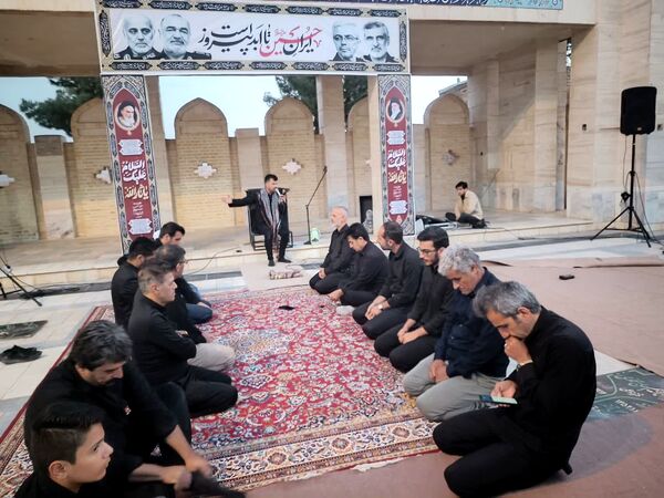 عزاداری روز دوم محرم در گلزار شهدای درق 