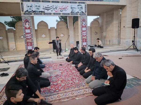 عزاداری روز دوم محرم در گلزار شهدای درق 