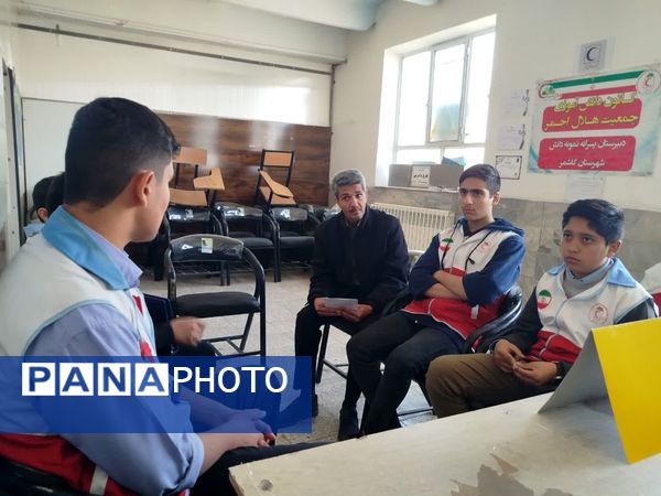 جلسه تشکل‌های دانش‌آموزی در دبیرستان نمونه دانش چناران