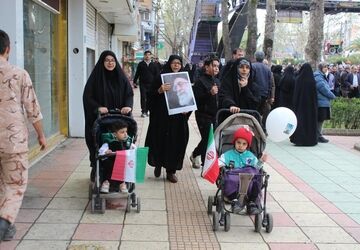 خروش مردم آمل در روز جهانی قدس