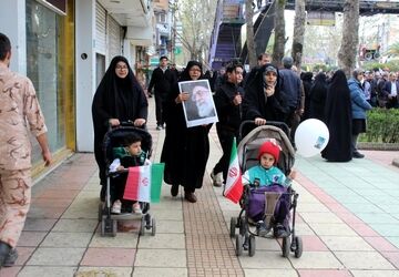 خروش مردم آمل در روز جهانی قدس