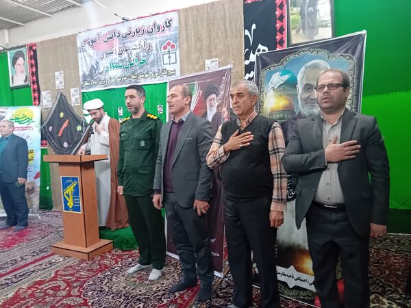 اعزام دانش‌آموزان دختر آشخانه به اردوی راهیان نور