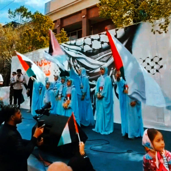 راهپیمایی روز قدس همراه با تشییع پیکر شهید صداقت در قم