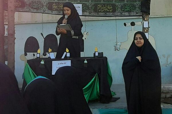 نوای فاطمی در مدارس پیشوا طنین‌انداز شد