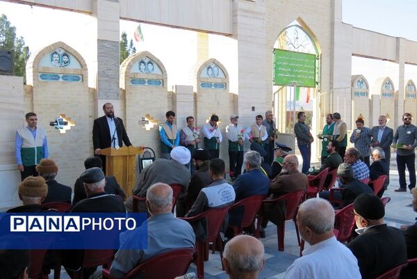 استقبال از خادمان حرم حضرت فاطمه معصومه (س) در شهر درق