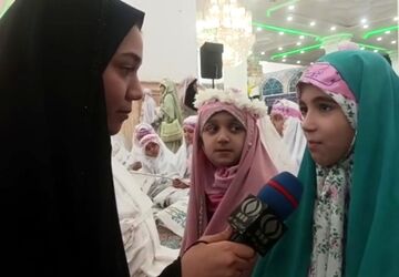 جشن تکلیف ۳ هزار نفری دختران در مسجد جمکران 