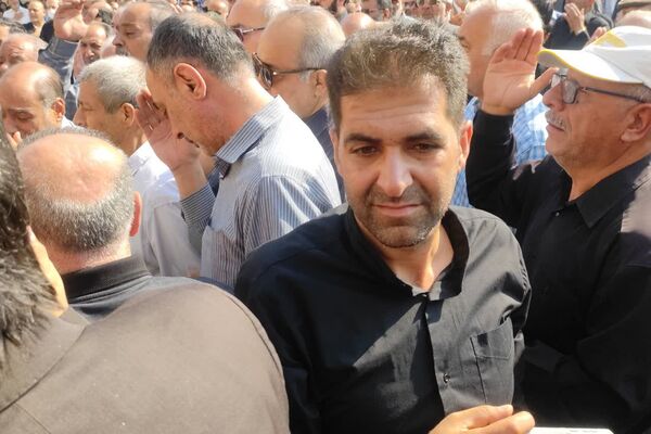 مراسم تشییع پیکر شهید جانباز حاج احمد شیخ حسینی در حرم سید علاءالدین حسین(ع)